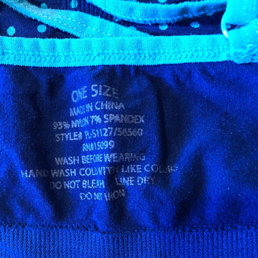 GIRLS JOE BOXER LOT OF 4 GREY BLUE PURPLE SPORTS BRAS OS - Picture 9 of 14